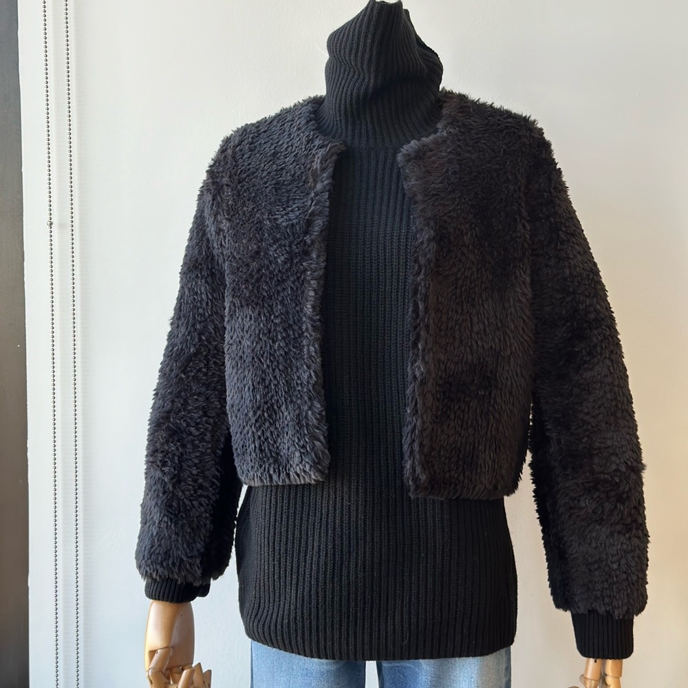 Alice + Olivia Fawn Faux Fur Jackets - Picture 1 of 6